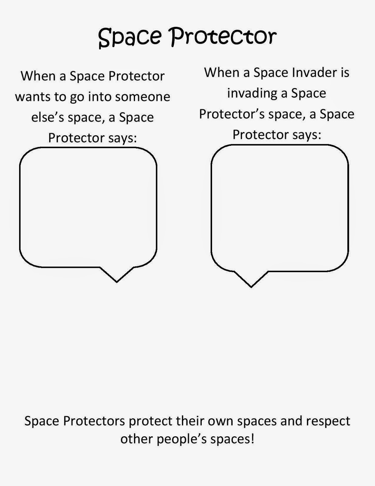 Personal Space Worksheet Worksheets Library