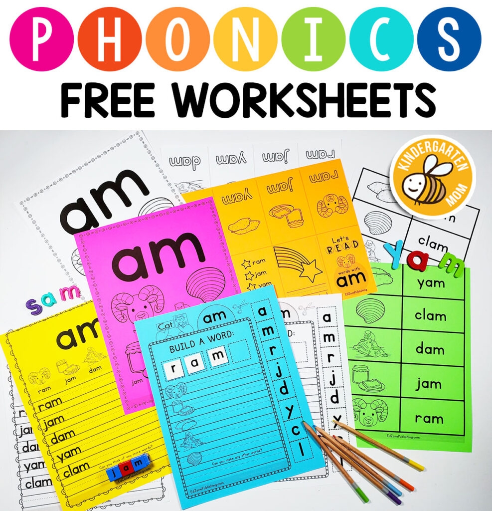 Phonics Worksheets Kindergarten Mom