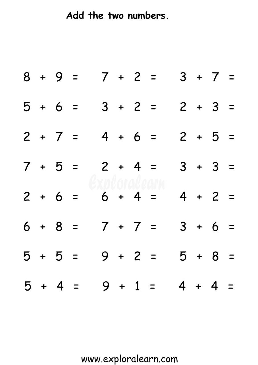 Picture Addition Count Addition And Simple Addition Worksheets Hands On Learning For 2 6 Year Olds