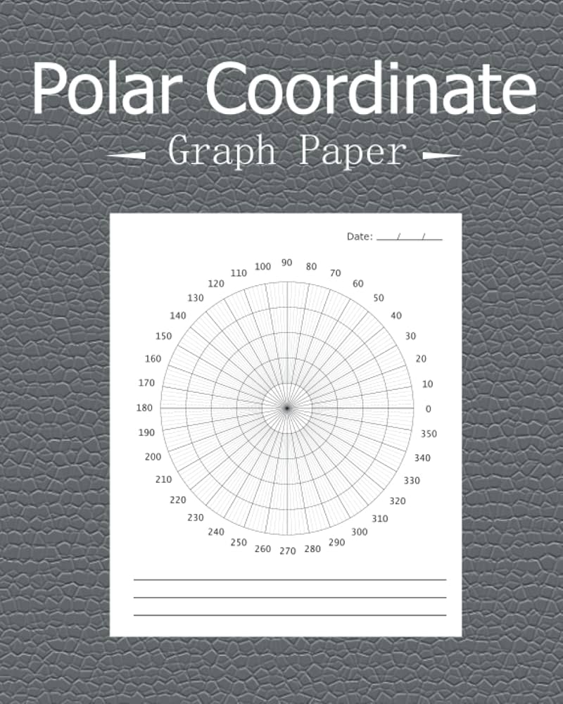 Polar Coordinate Graph Paper Blank Polar Plot Grid Drawing Paper Circular Graphs For Students Engineers Designers And Mandala Artists 110 Pages Large 8 X 10 Inches Alij John John Amazon de Books
