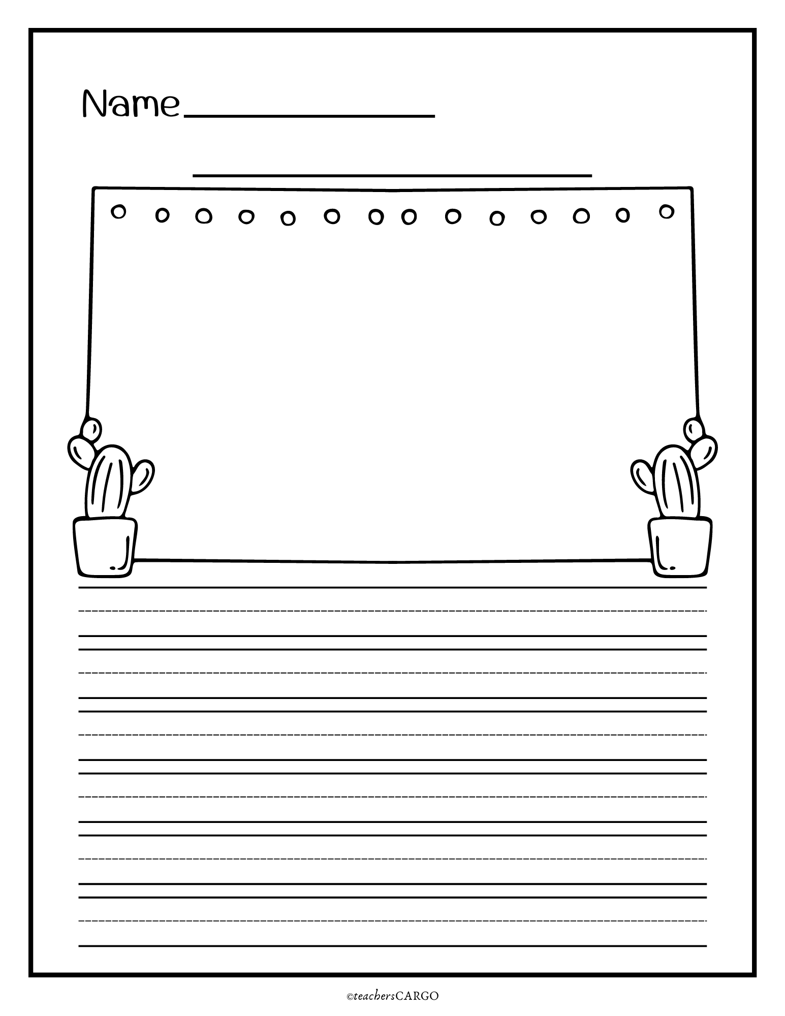Printable Primary Lined Paper