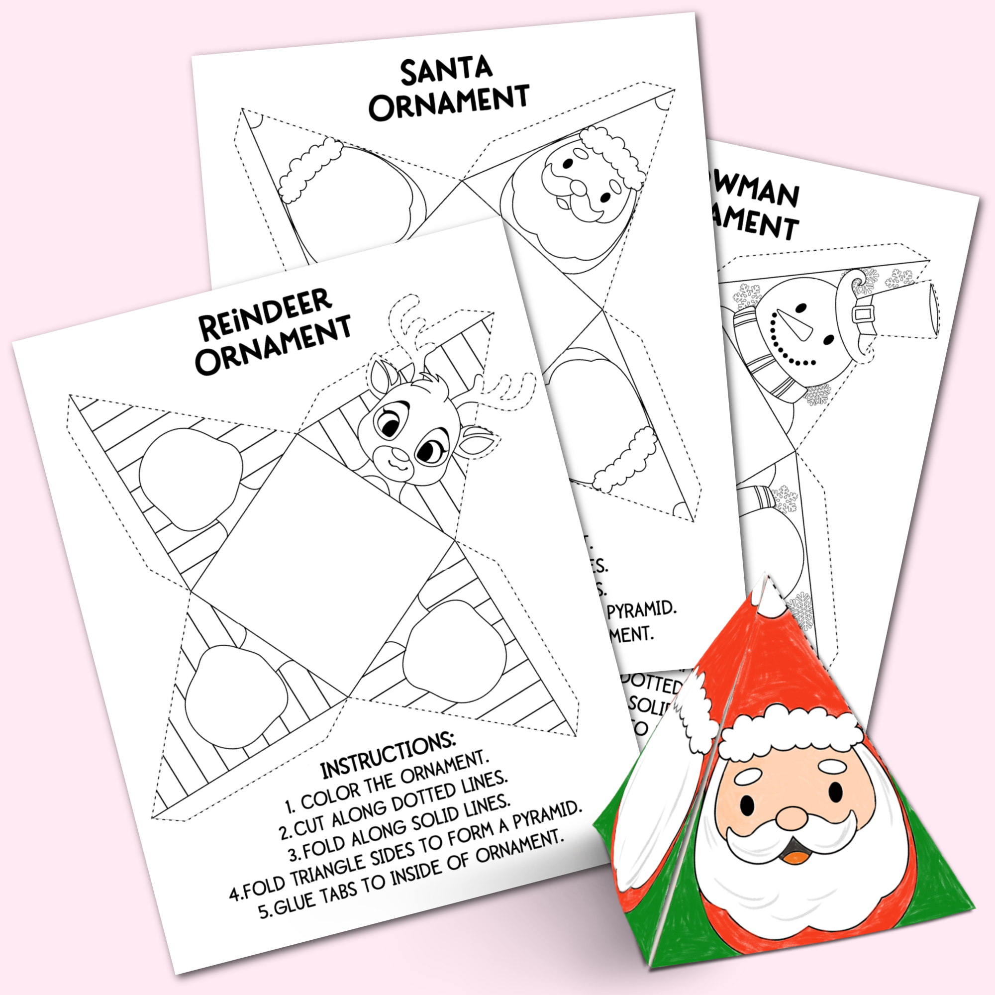 Printable Christmas Ornaments Kara Creates