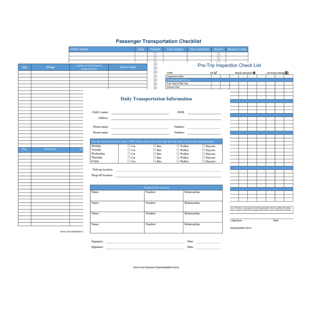 Printable Daycare Forms By The Childcare Daily Digest