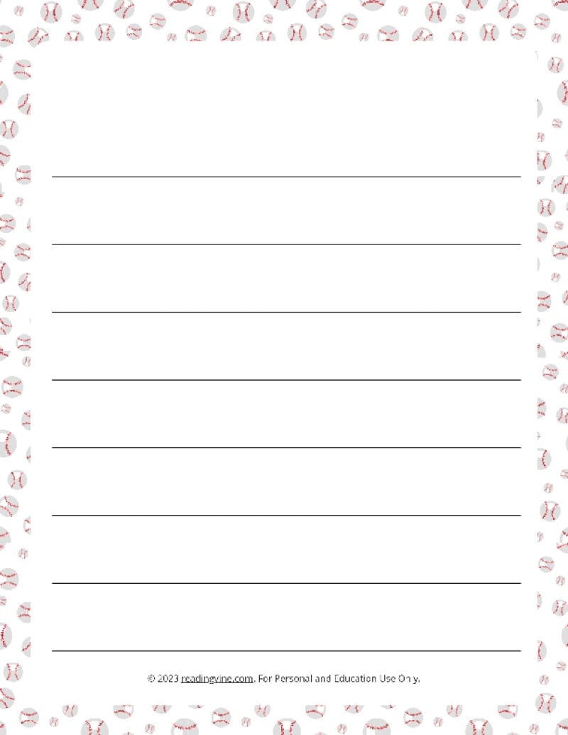 Printable Lined Paper Over 100 Writing Paper Designs