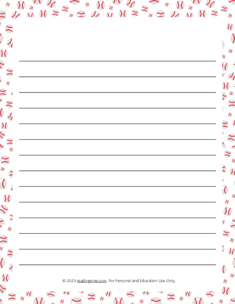 Printable Lined Paper Over 100 Writing Paper Designs