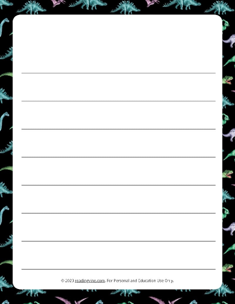 Printable Lined Paper Over 100 Writing Paper Designs