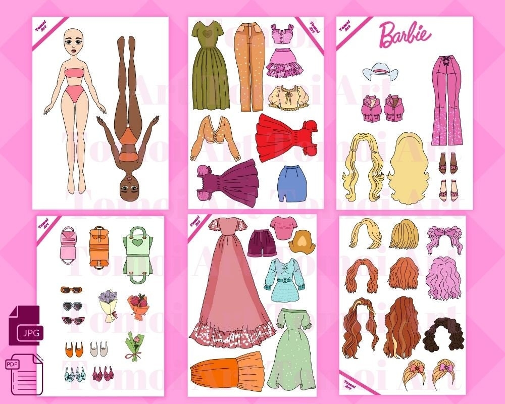 Paper Dolls Clothes Printable Free