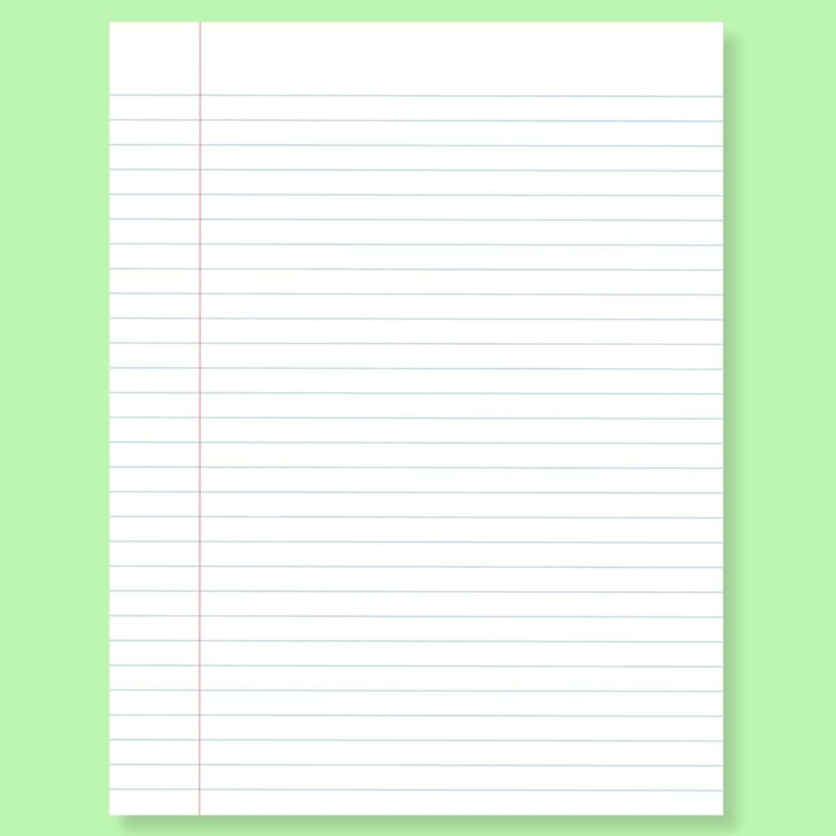 Printable Wide Ruled Paper FREE PDF Printables For Life