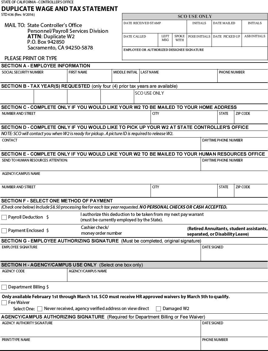Form W2 Printable