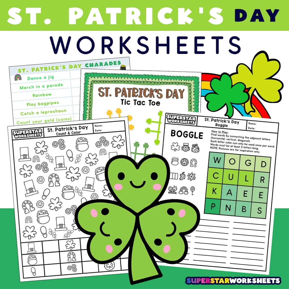 Free Printable St Patricks Day Worksheets