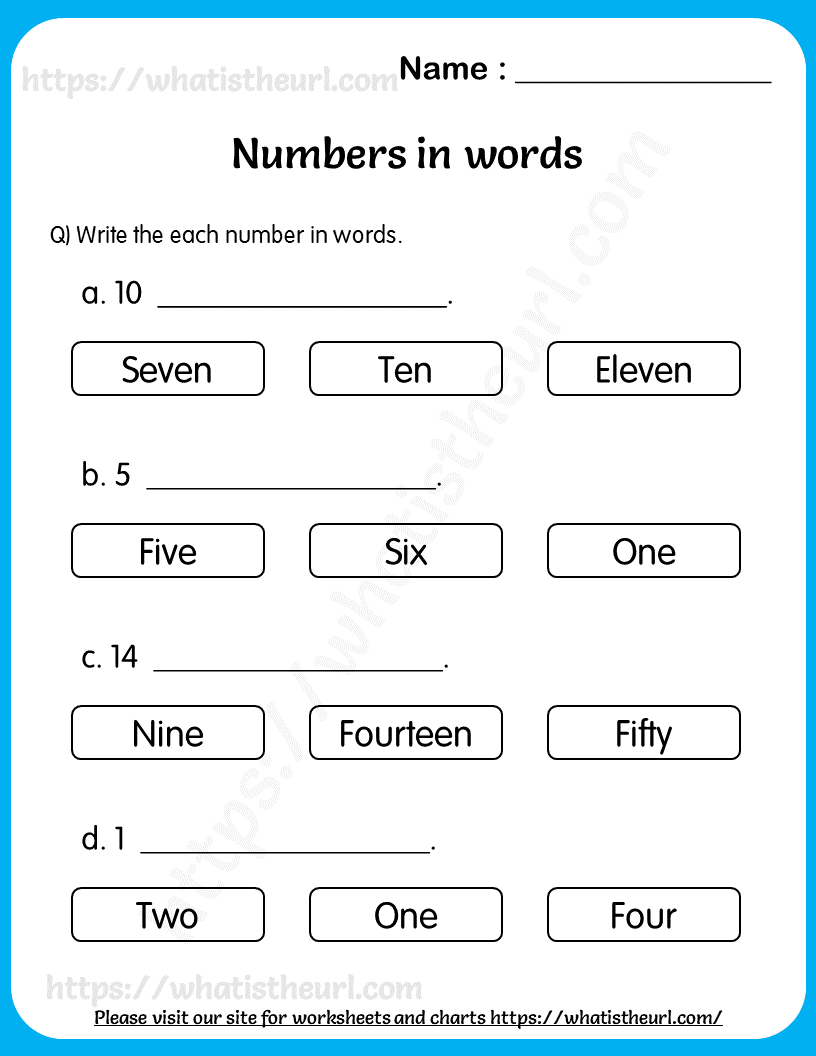Standard Expanded And Word Form Write Numbers In Word Form Worksheets Library