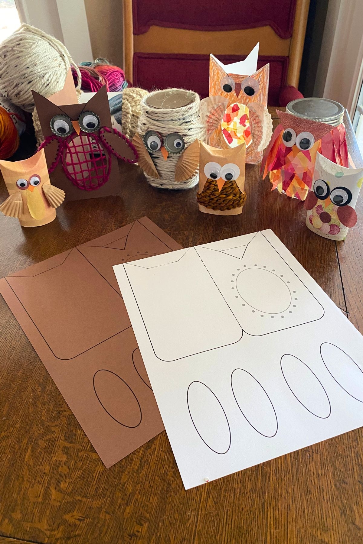 Three Fall Owl Crafts For Kids Free Printable 