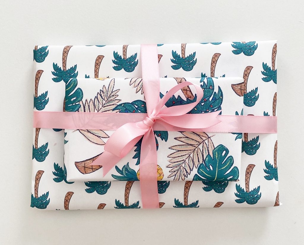 Tropical Christmas Printable Wrapping Paper Pineapple Paper Co 