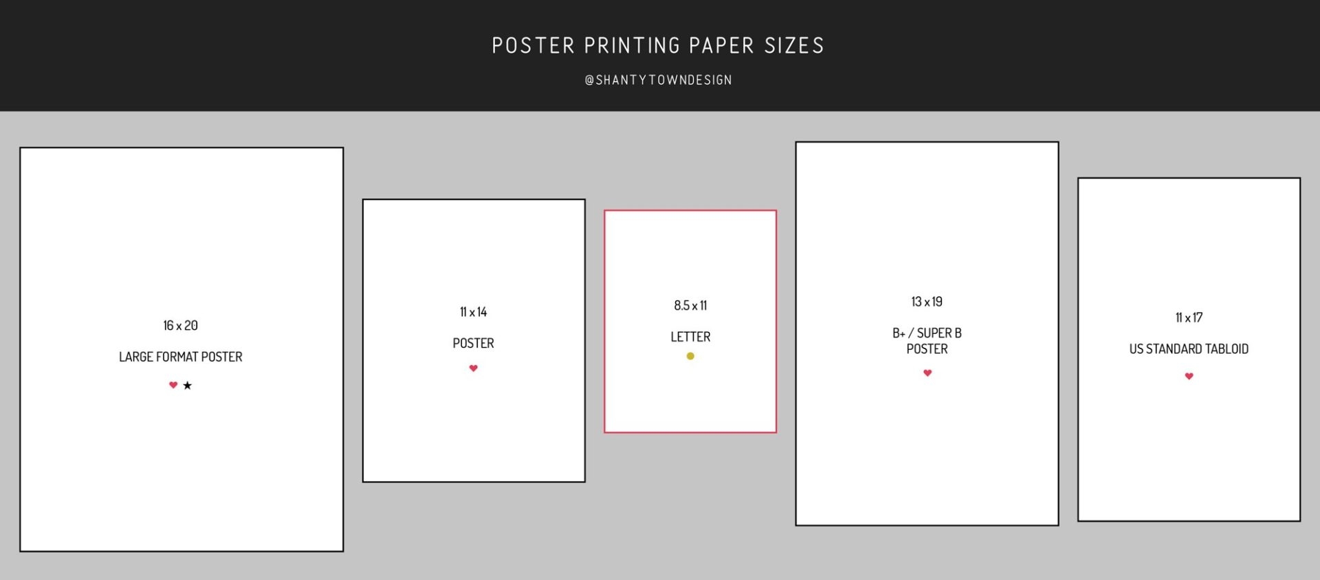 US Standard Paper Sizes For Printing Framing Shanty Town Design Worksheets Library