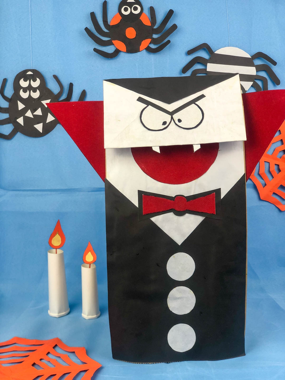 Vampire Paper Bag Halloween Craft For Kids Play Party Plan