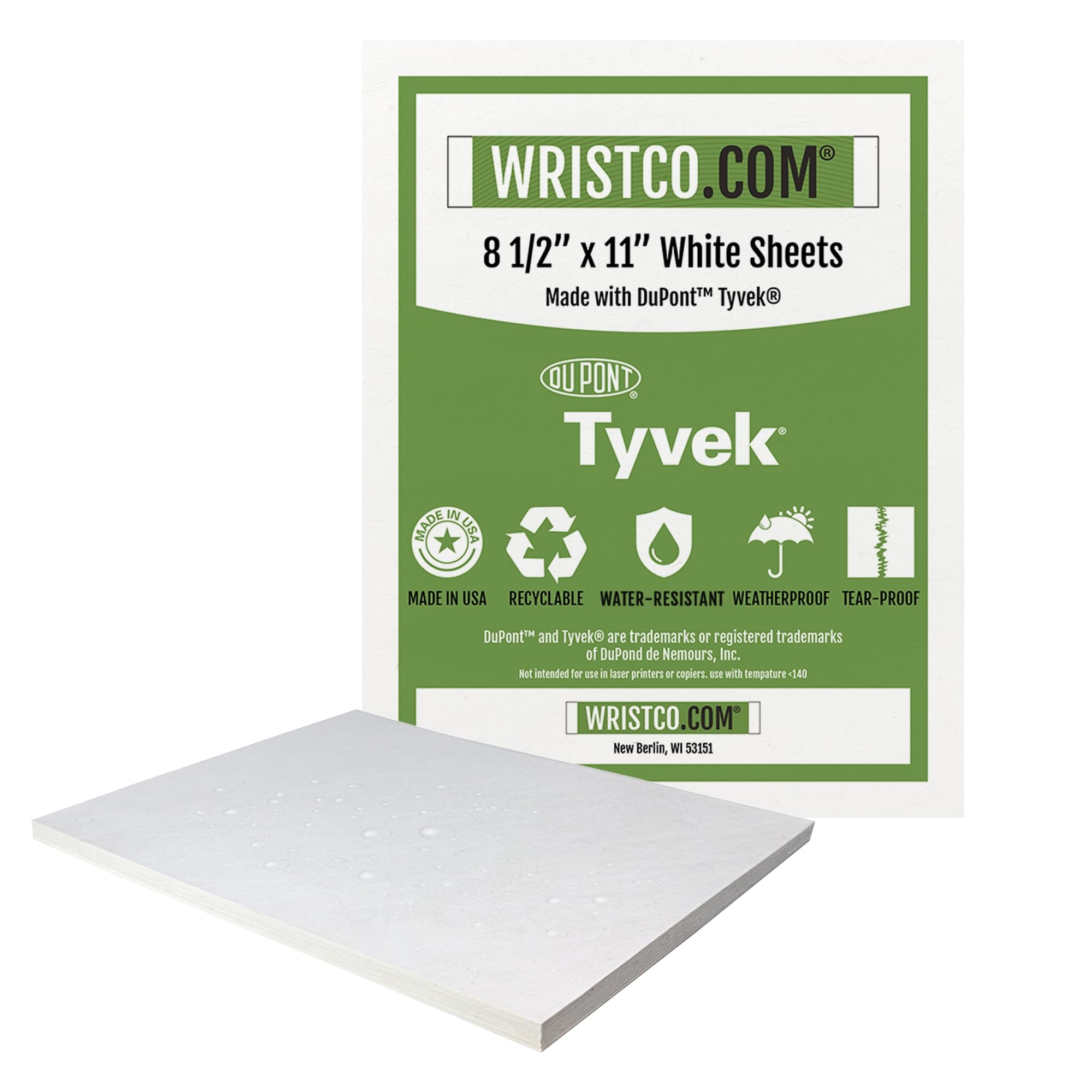WristCo Printing And Craft Paper Waterproof Paper For Inkjet Printers Tyvek Sheets Double Sided Tear Resistant Durable Weatherproof For Signs Origami Painting And Drawing 100K Amazon de Stationery Office Supplies