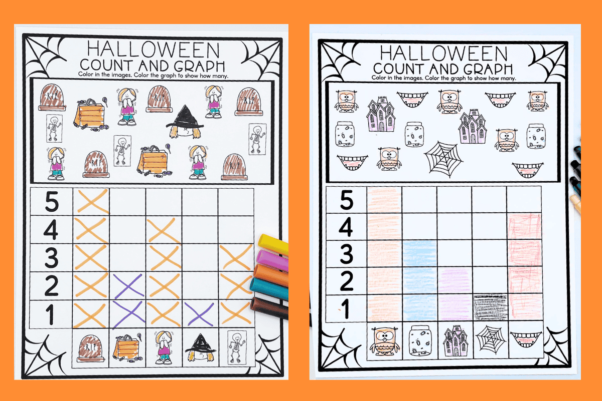 Free Printable Halloween Graphing Worksheets