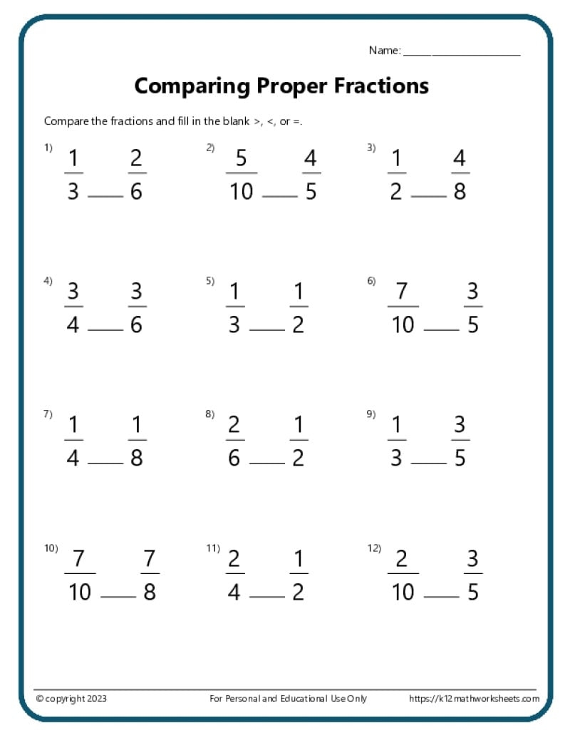 Free Printable 4th Grade Math Worksheets