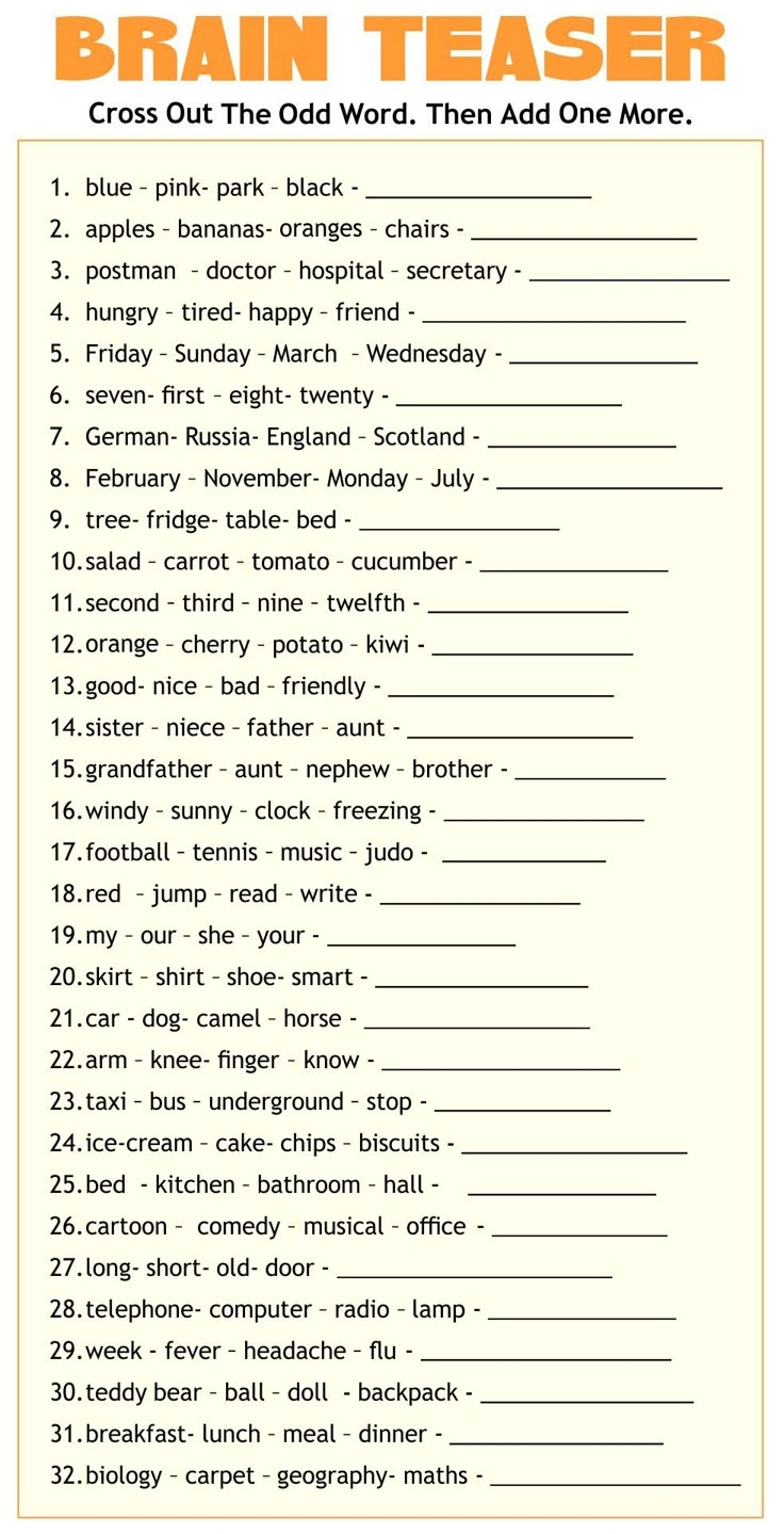 Adult Cognitive Worksheets 14 Free PDF Printables Printablee