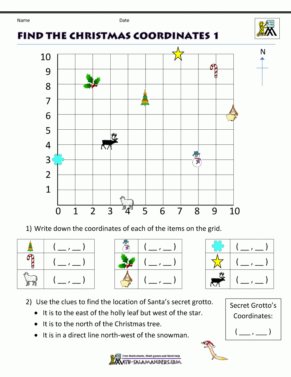 Free Printable Christmas Maths Worksheets