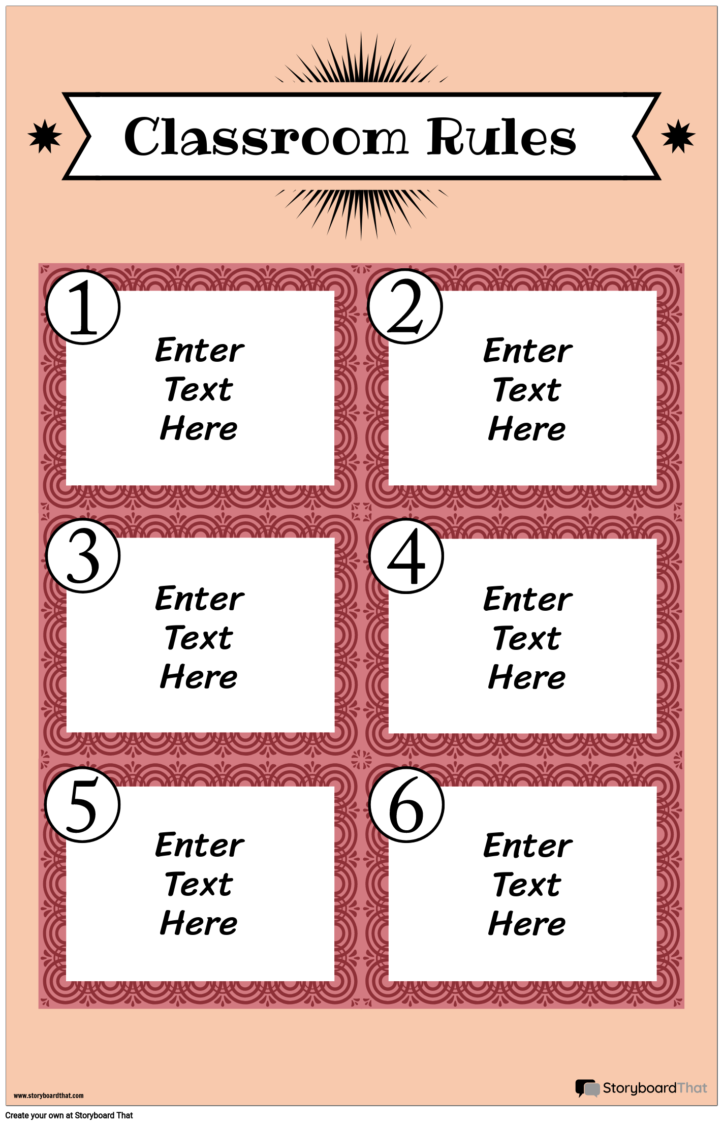 Classroom Rules Posters Free Templates By Storyboard That