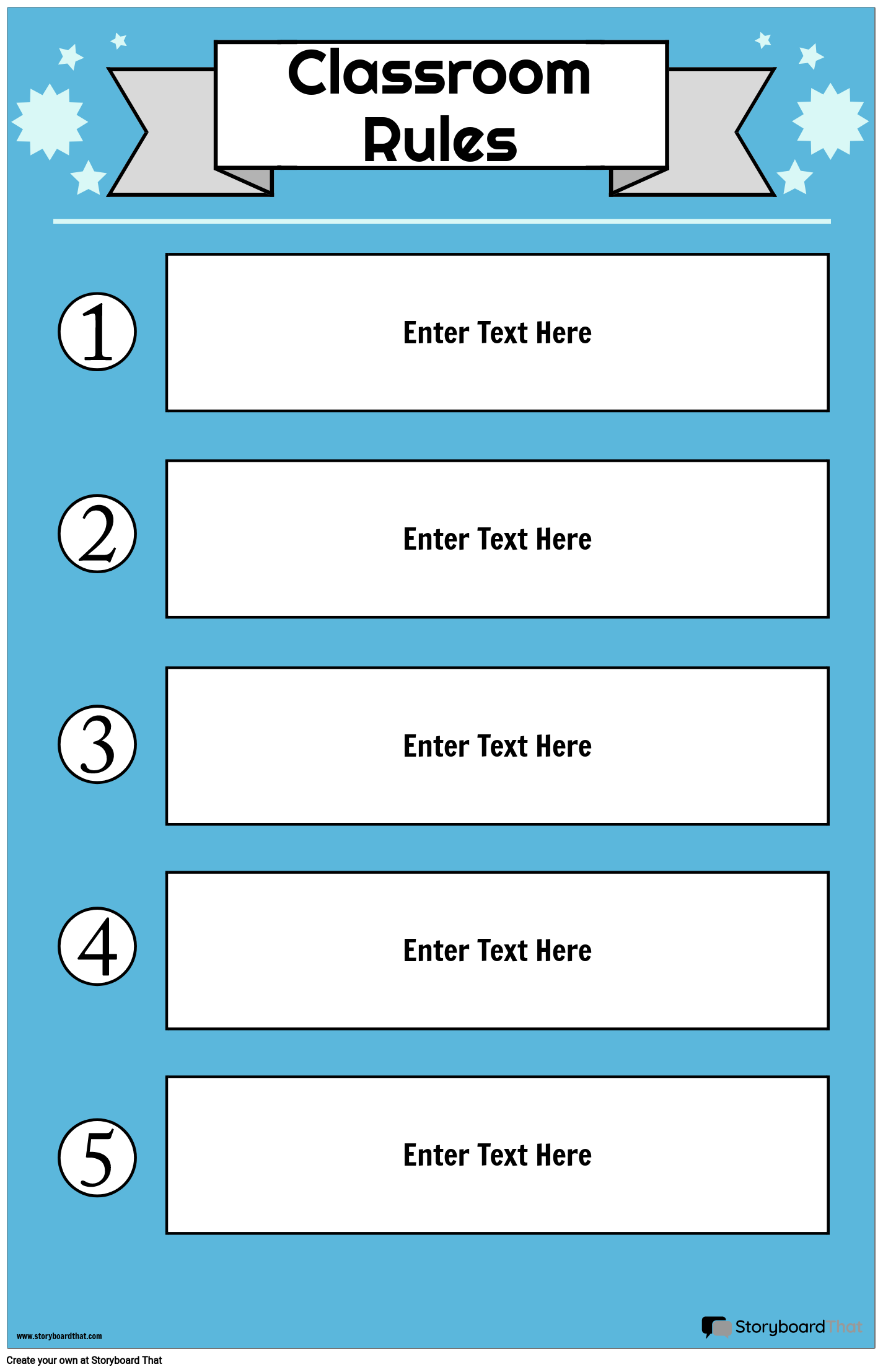Classroom Rules Posters Free Templates By Storyboard That