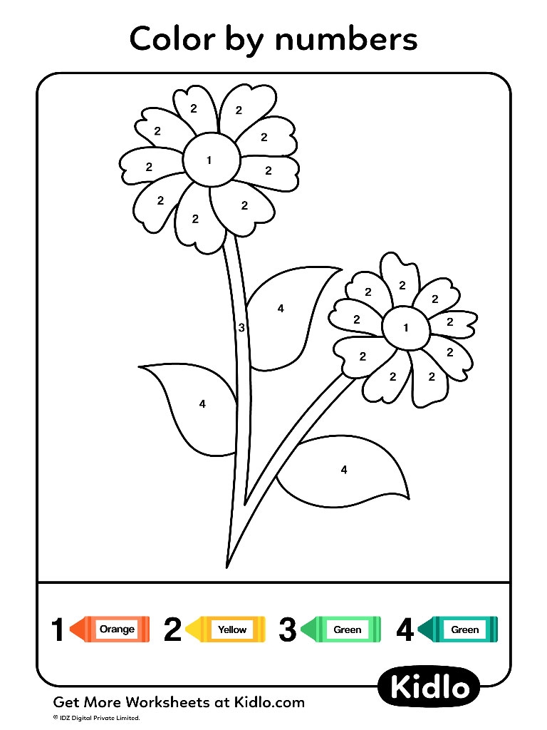 Flowers Printable Worksheets