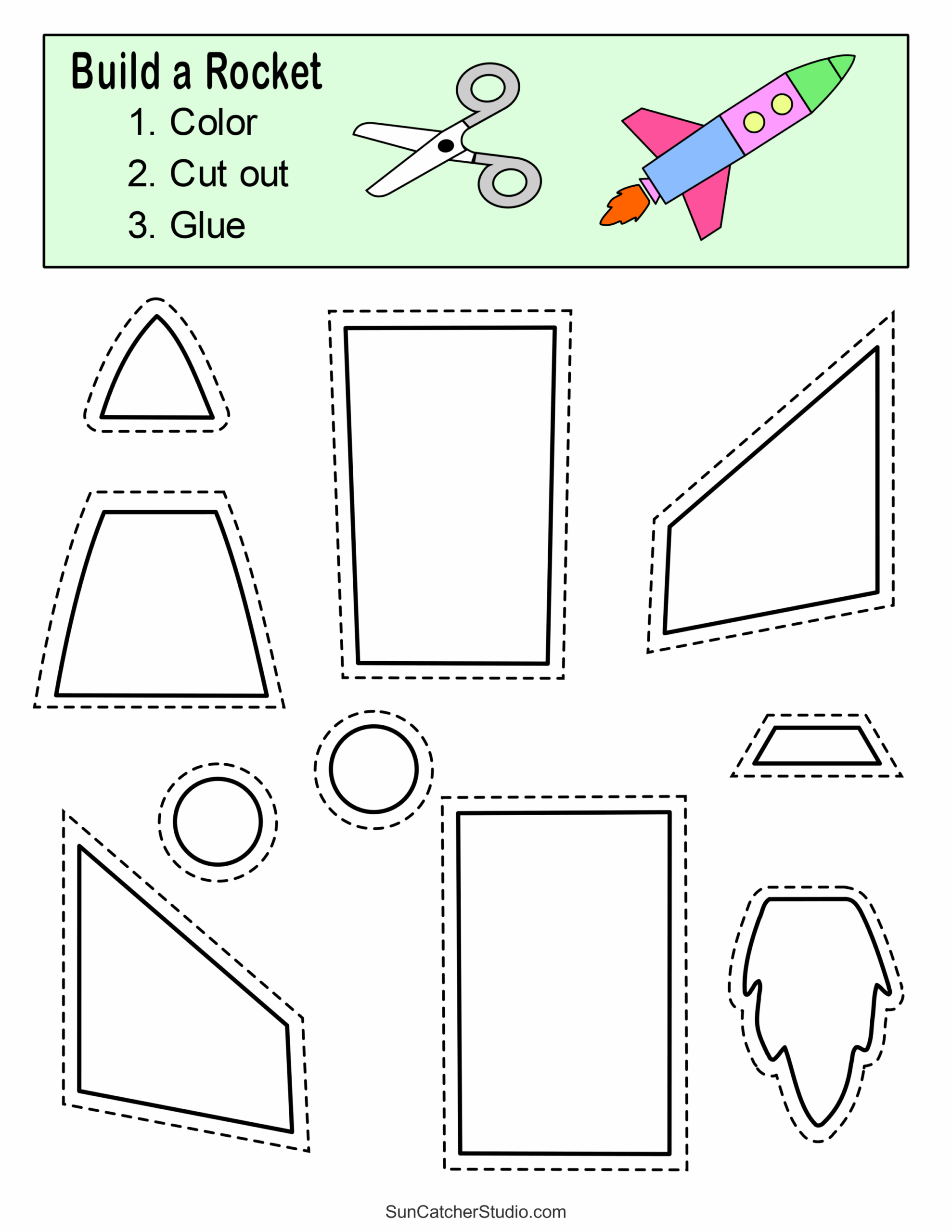 Cut And Paste Worksheets Printable Activities For Kids Free Printables Monograms Design Tools Patterns DIY Projects