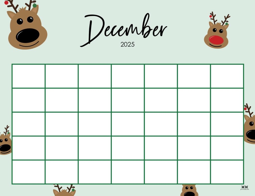 December 2025 Calendars 107 FREE Printables Printabulls