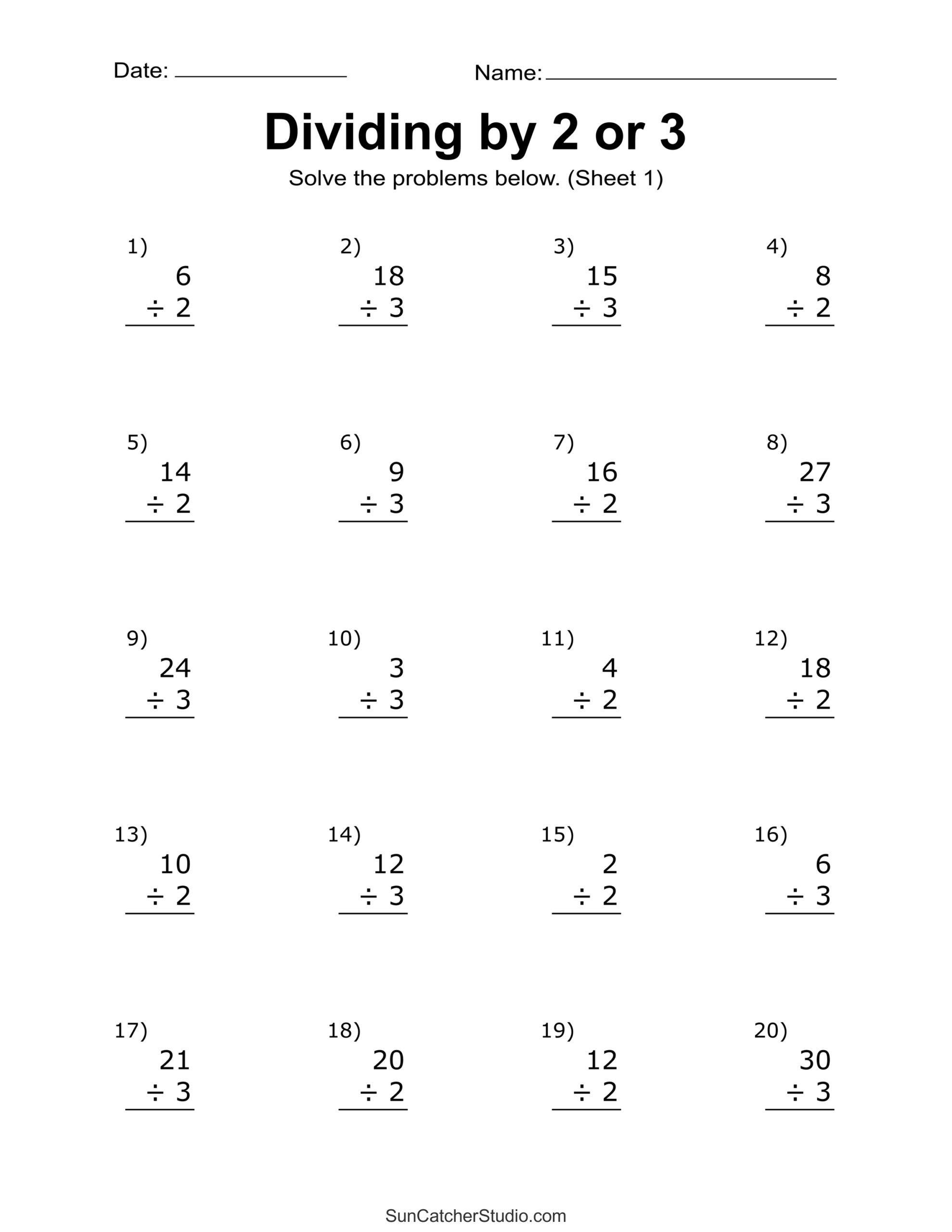 Division Worksheets Problems Free Printable Math Drills Free Printables Monograms Design Tools Patterns DIY Projects