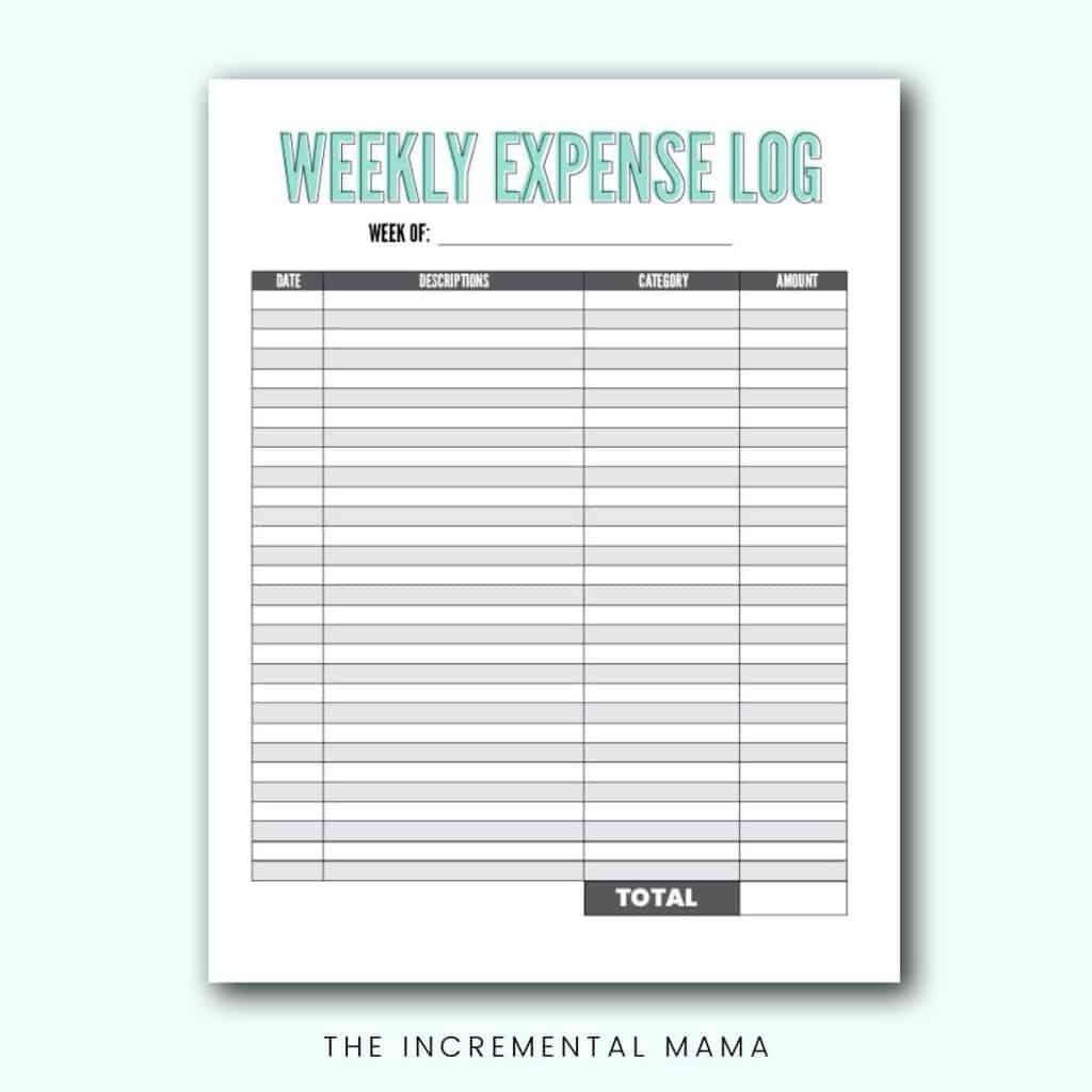 Budget Printable Worksheet