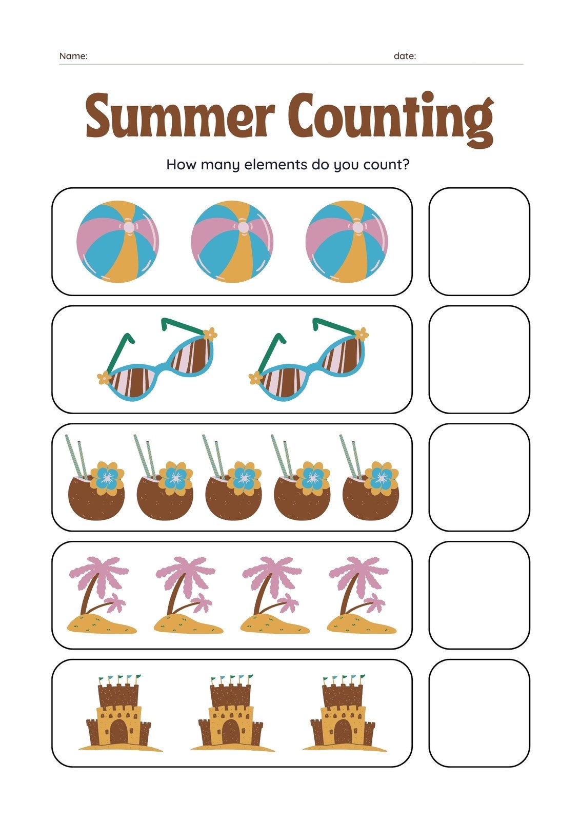 Printable Worksheet For Preschool