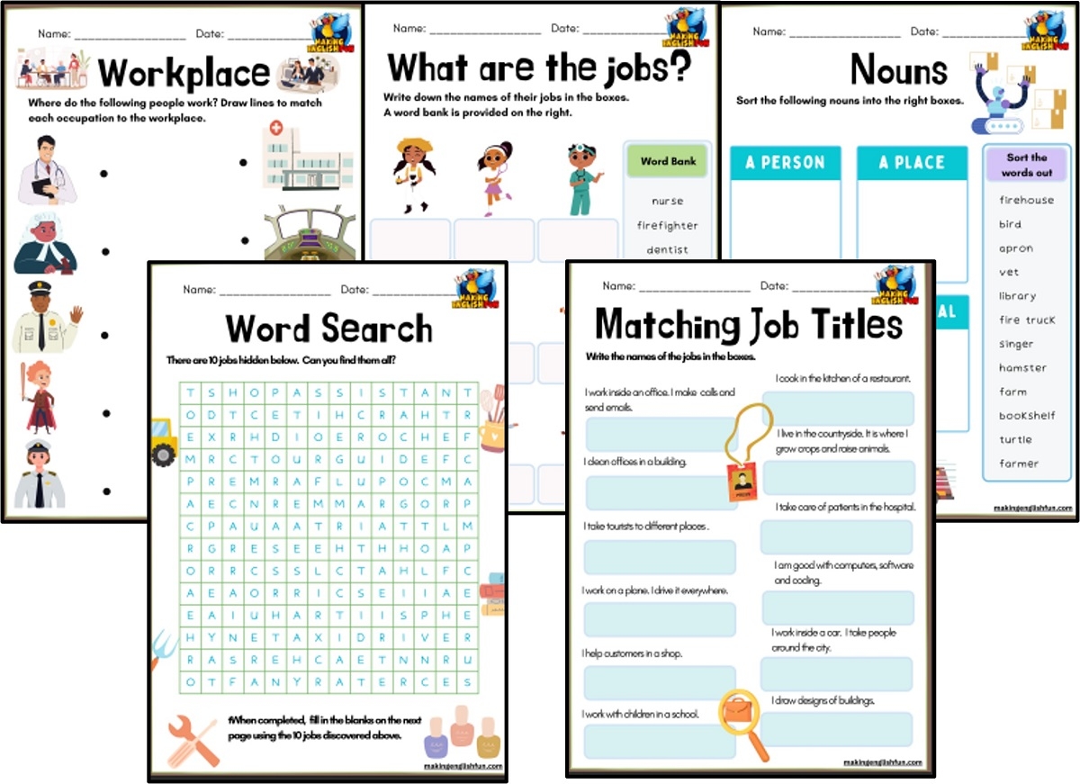 Free Printable Job Skills Worksheets
