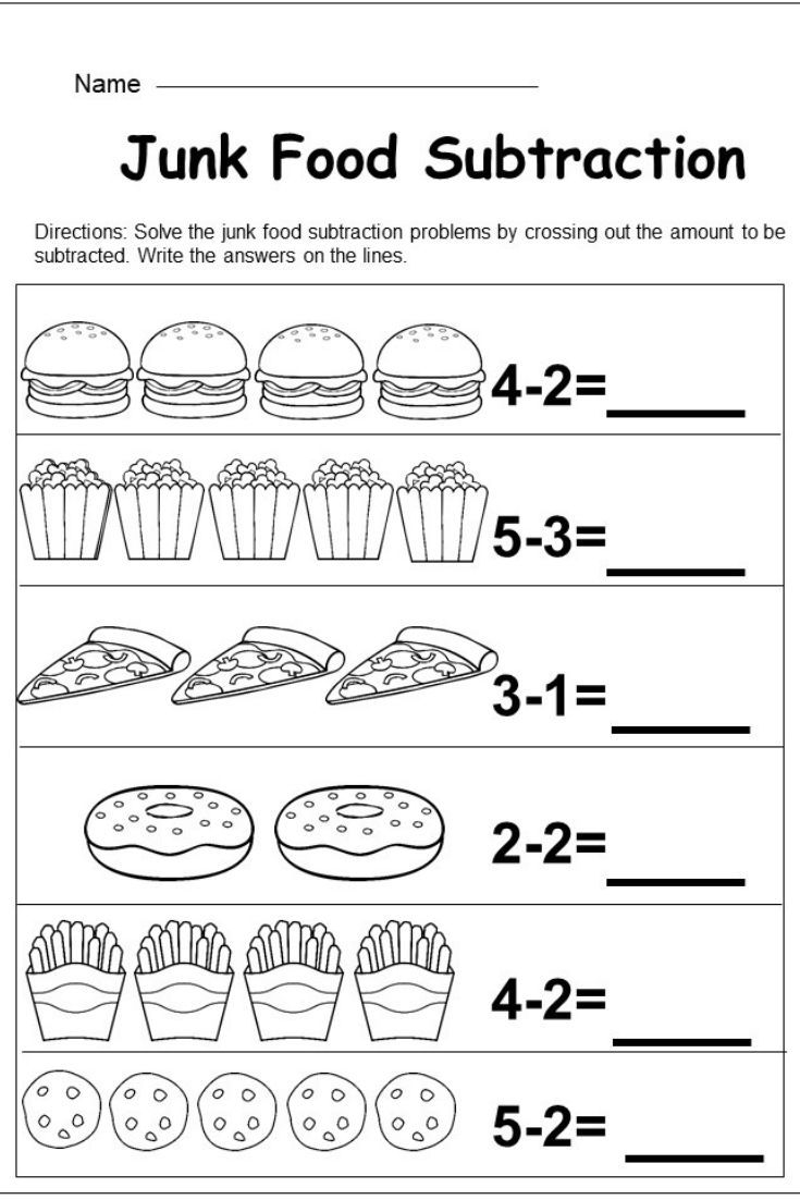 Free Printable Subtraction Worksheets For Grade 1