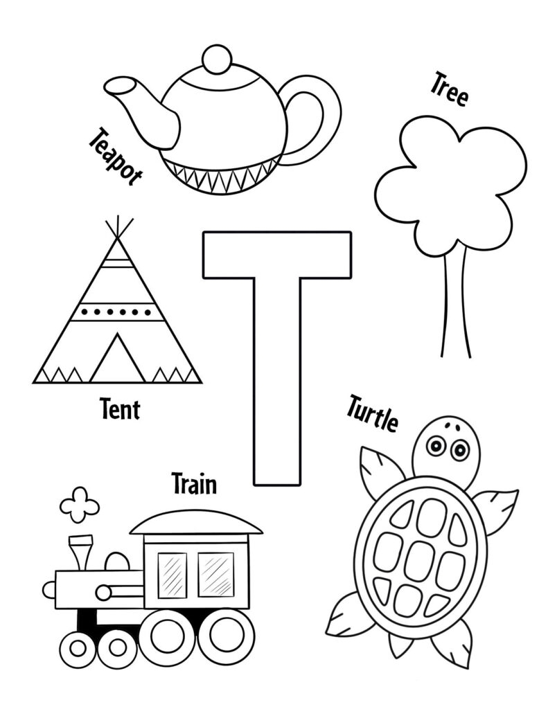Printable Letter T Worksheets