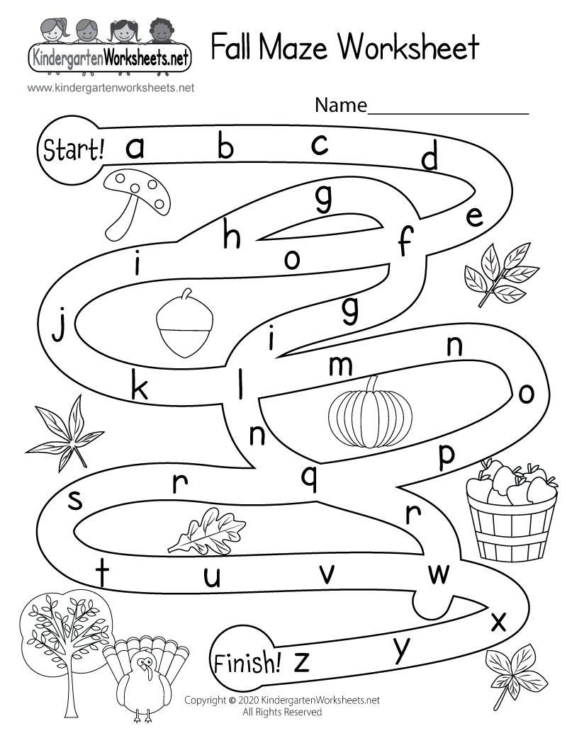 Printable Maze Worksheets