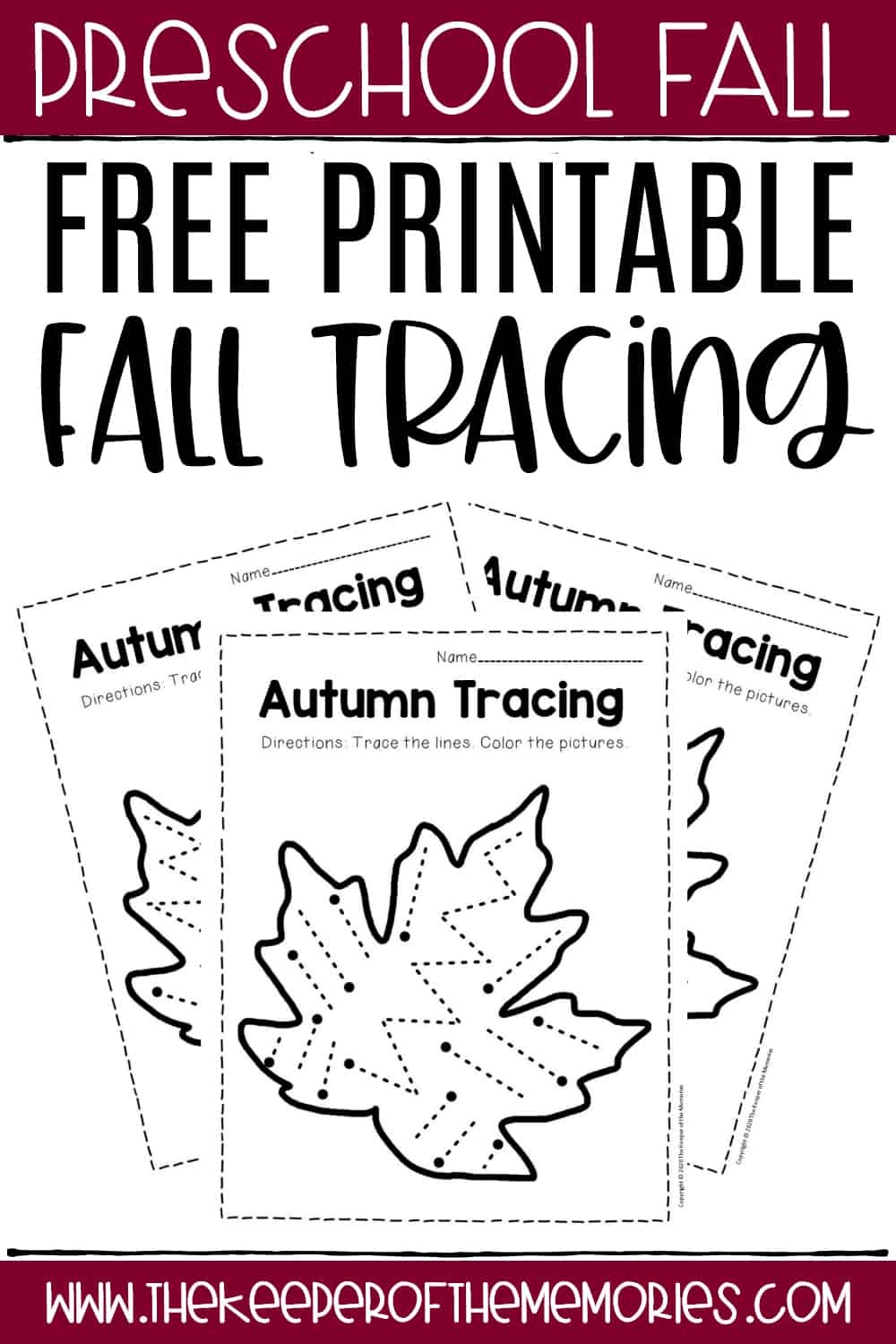 Free Printable Fall Worksheets For Preschoolers