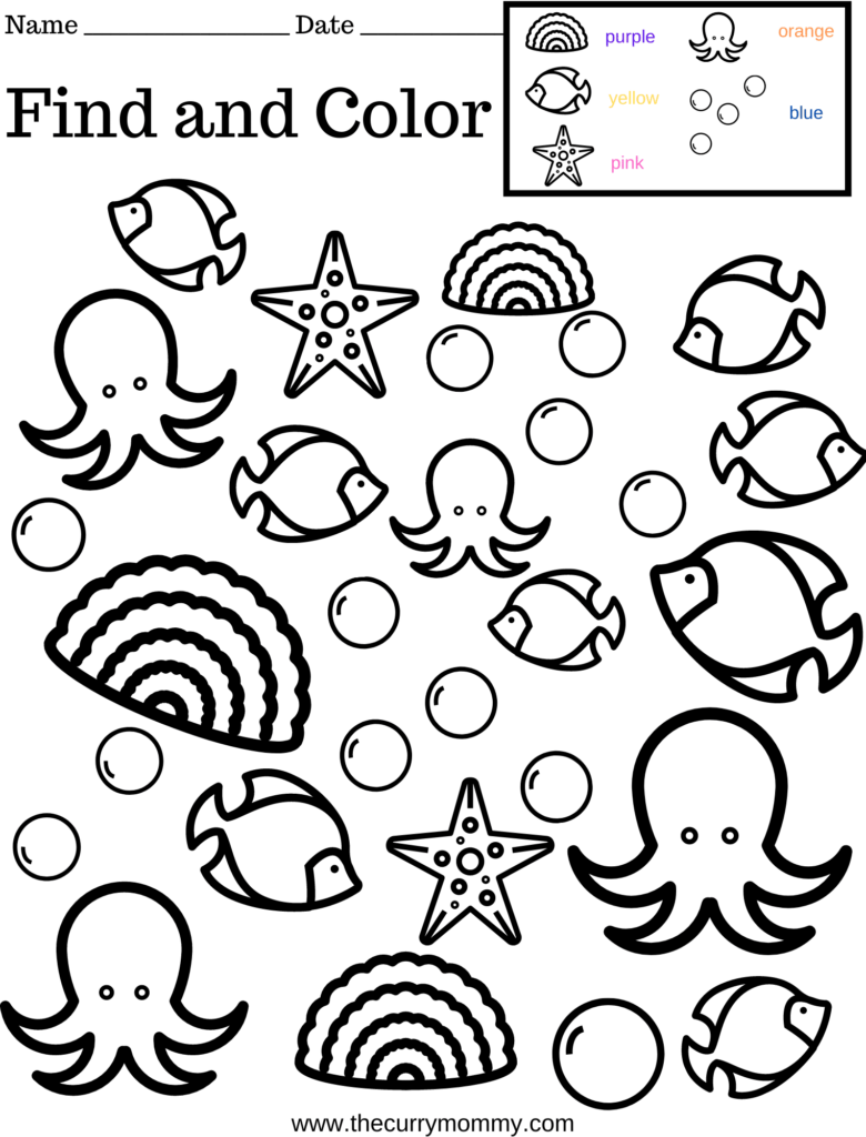 Free Printable Worksheets For Kids The Curry Mommy
