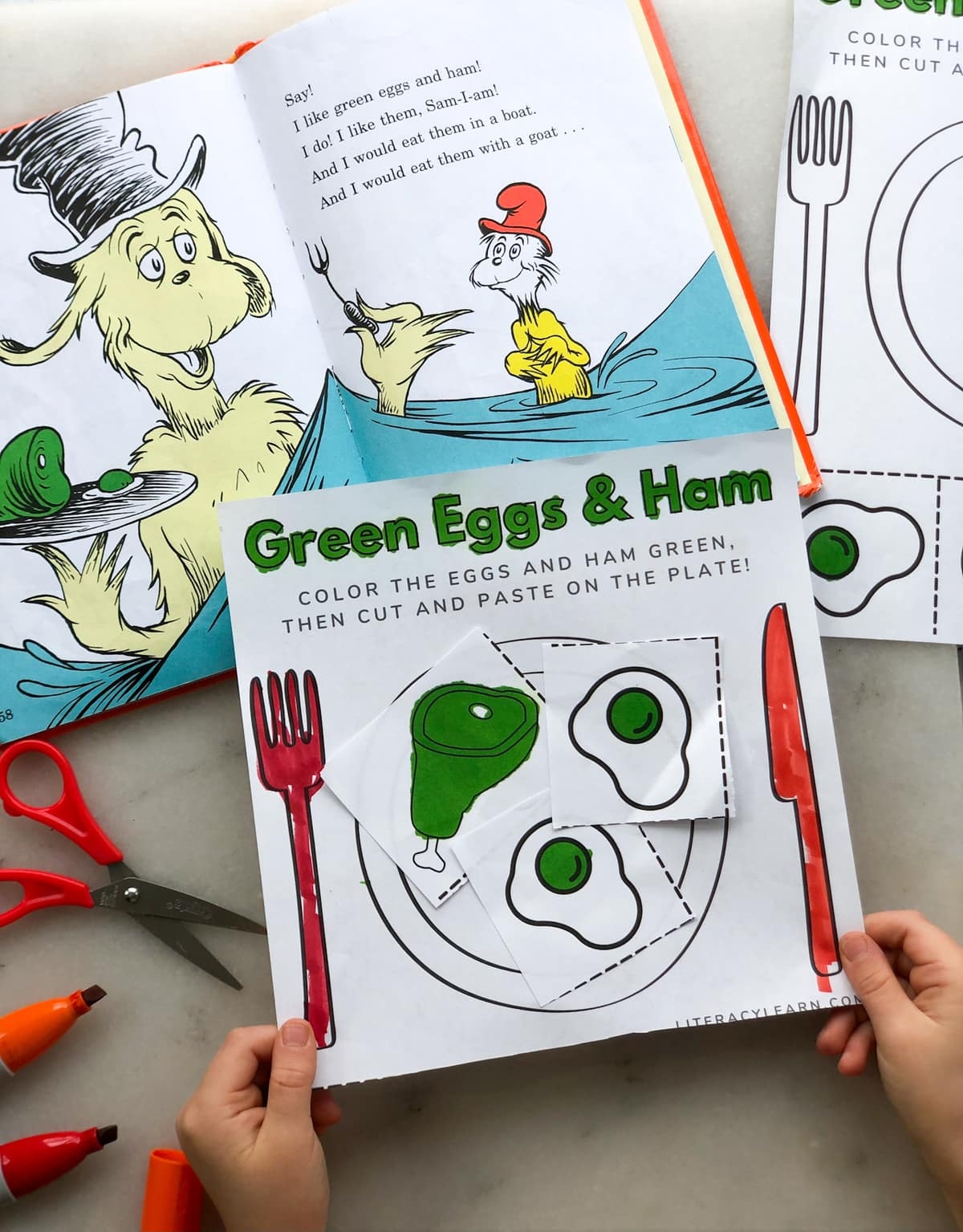 Green Eggs Ham Printable Worksheet Literacy Learn