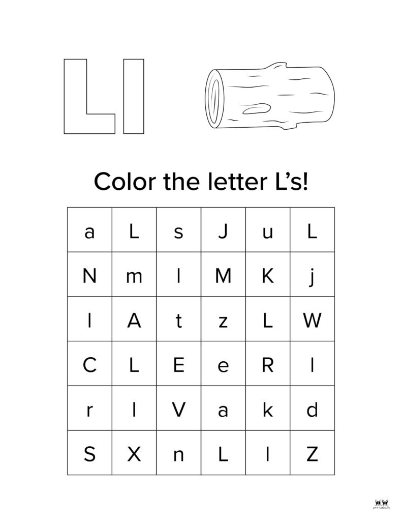 Letter L Worksheets 50 FREE Printables Printabulls