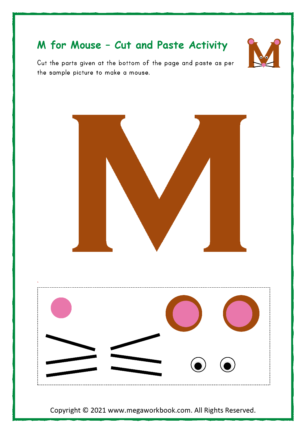 Printable Letter M Worksheets