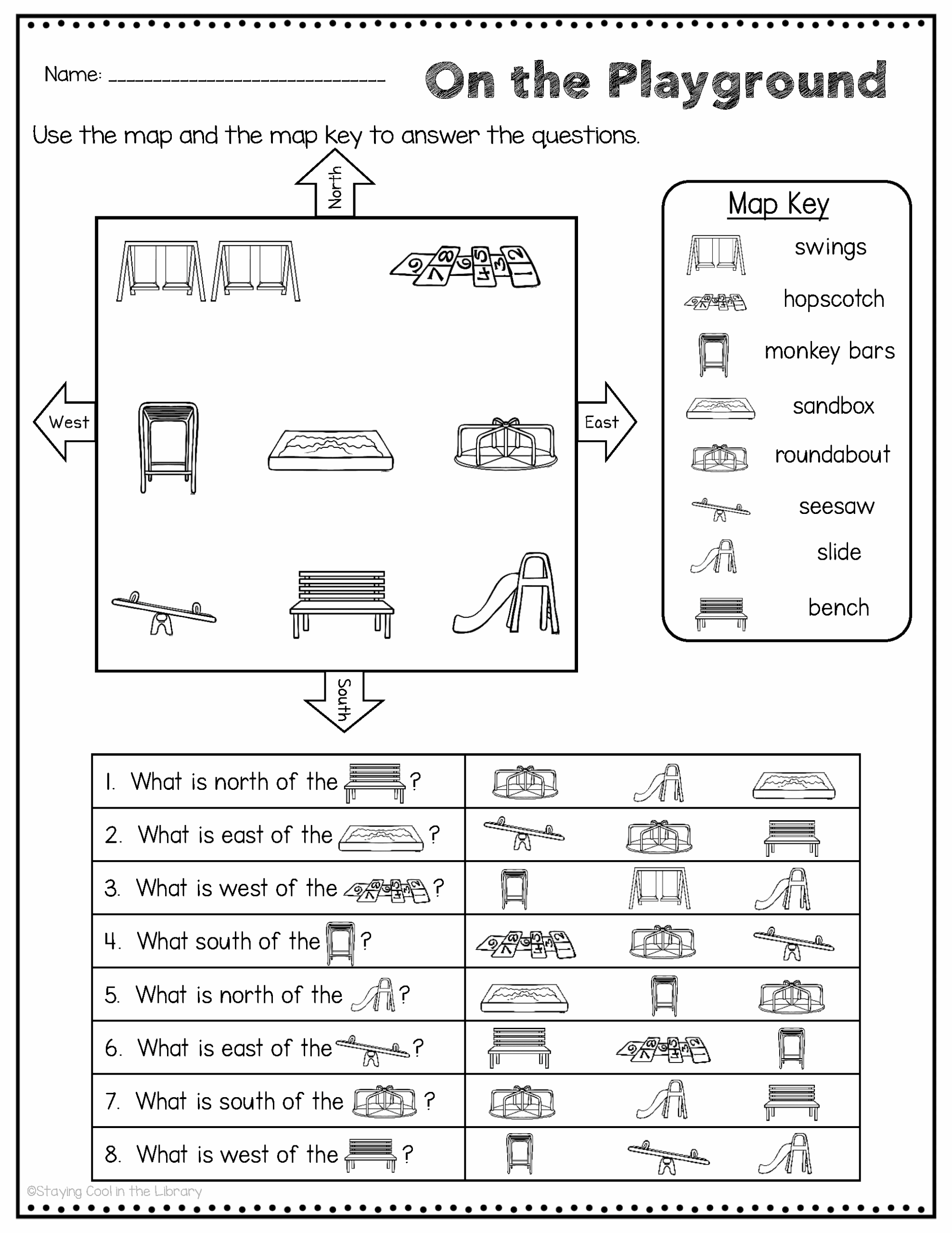 Map Skills Printables And Worksheets Make Your Own Map Staying Cool In The Library