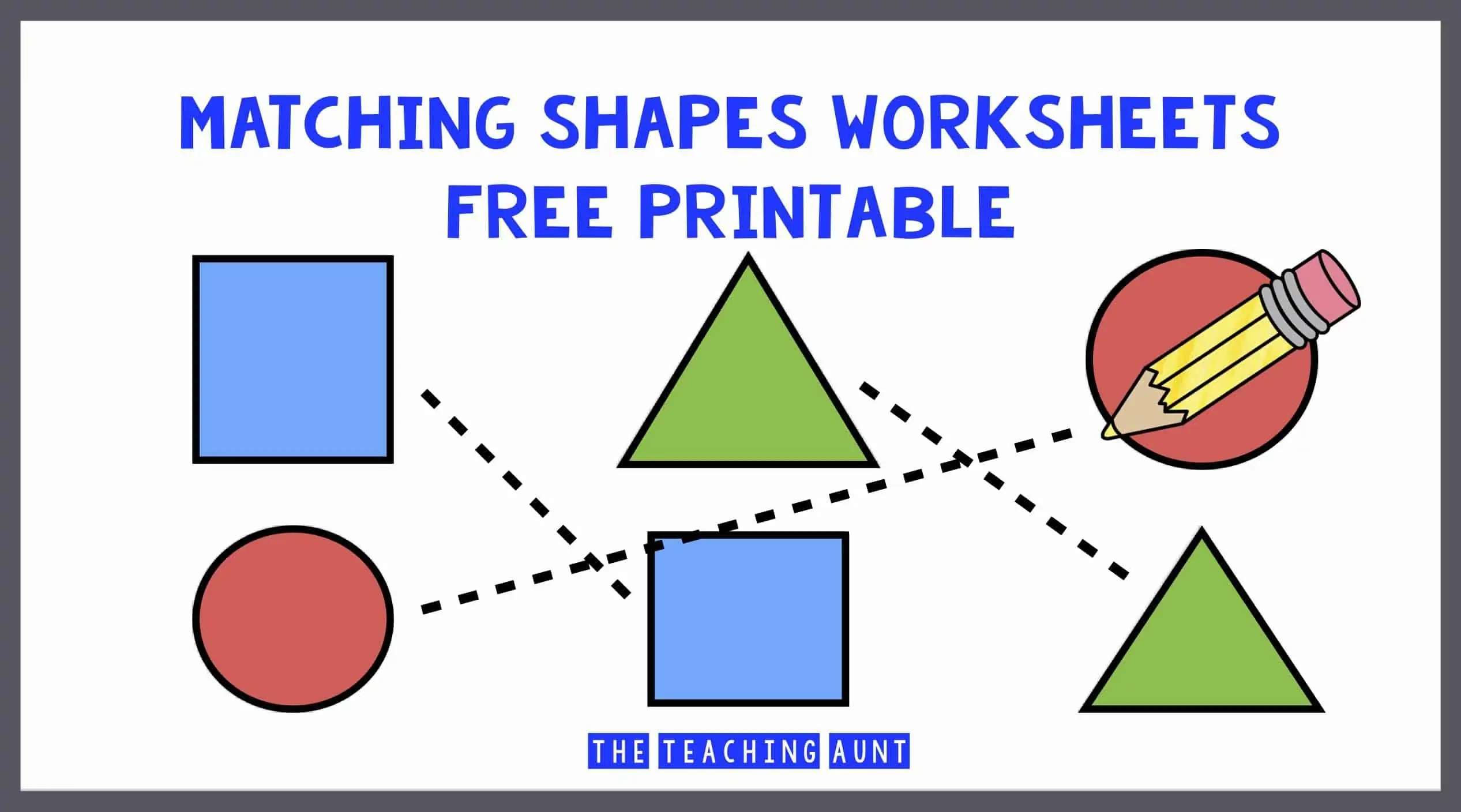 Free Printable Matching Shapes Worksheets