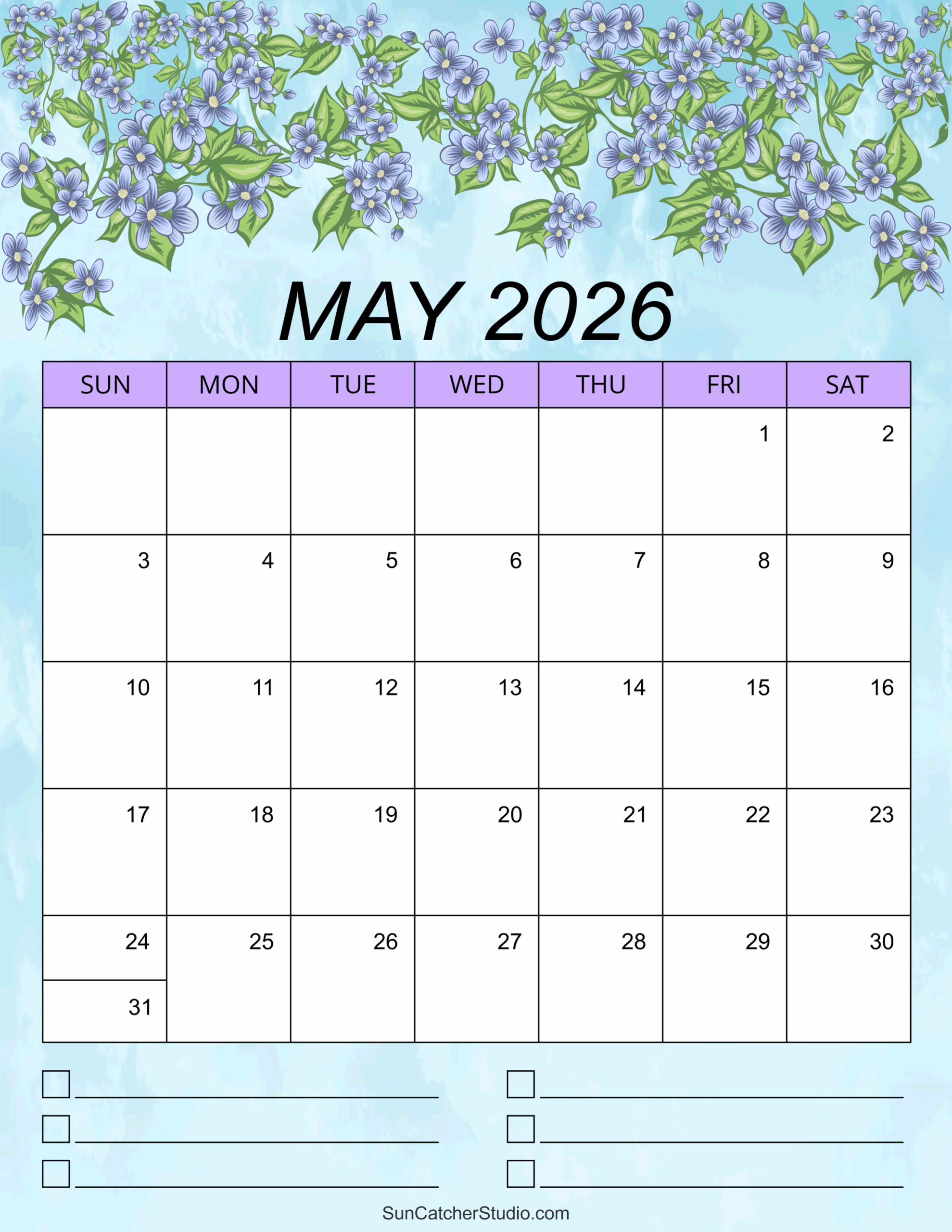 May 2026 Calendar Free Printable Free Printables Monograms Design Tools Patterns DIY Projects