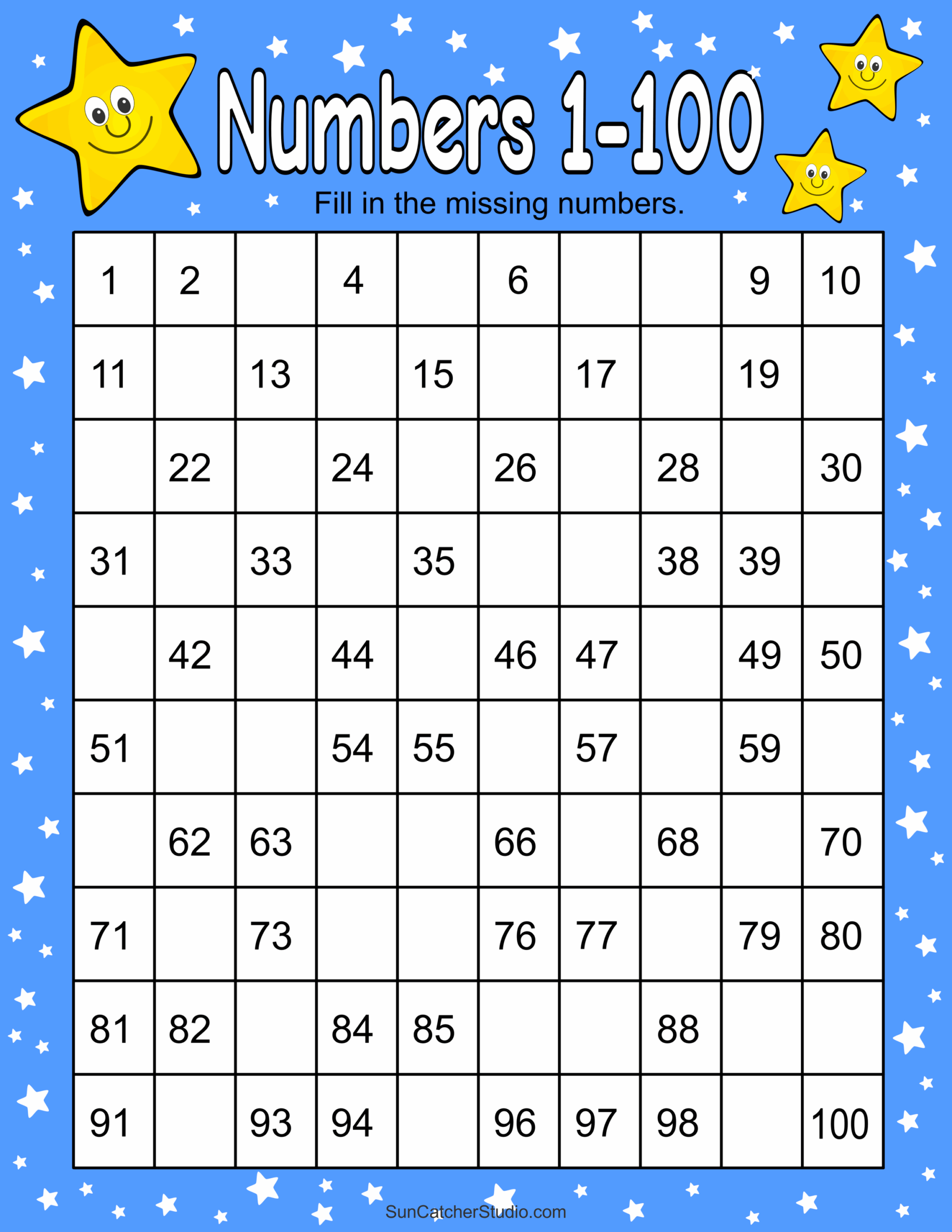 Missing Numbers Worksheets Fill In The Missing Numbers Free Printables Monograms Design Tools Patterns DIY Projects