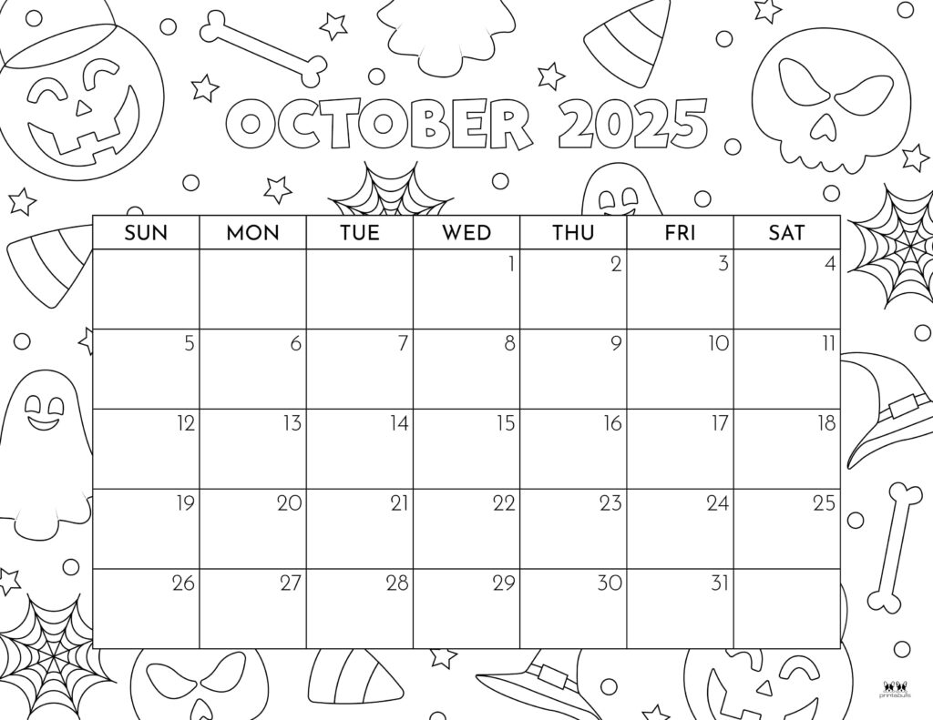October 2025 Printable Calendar