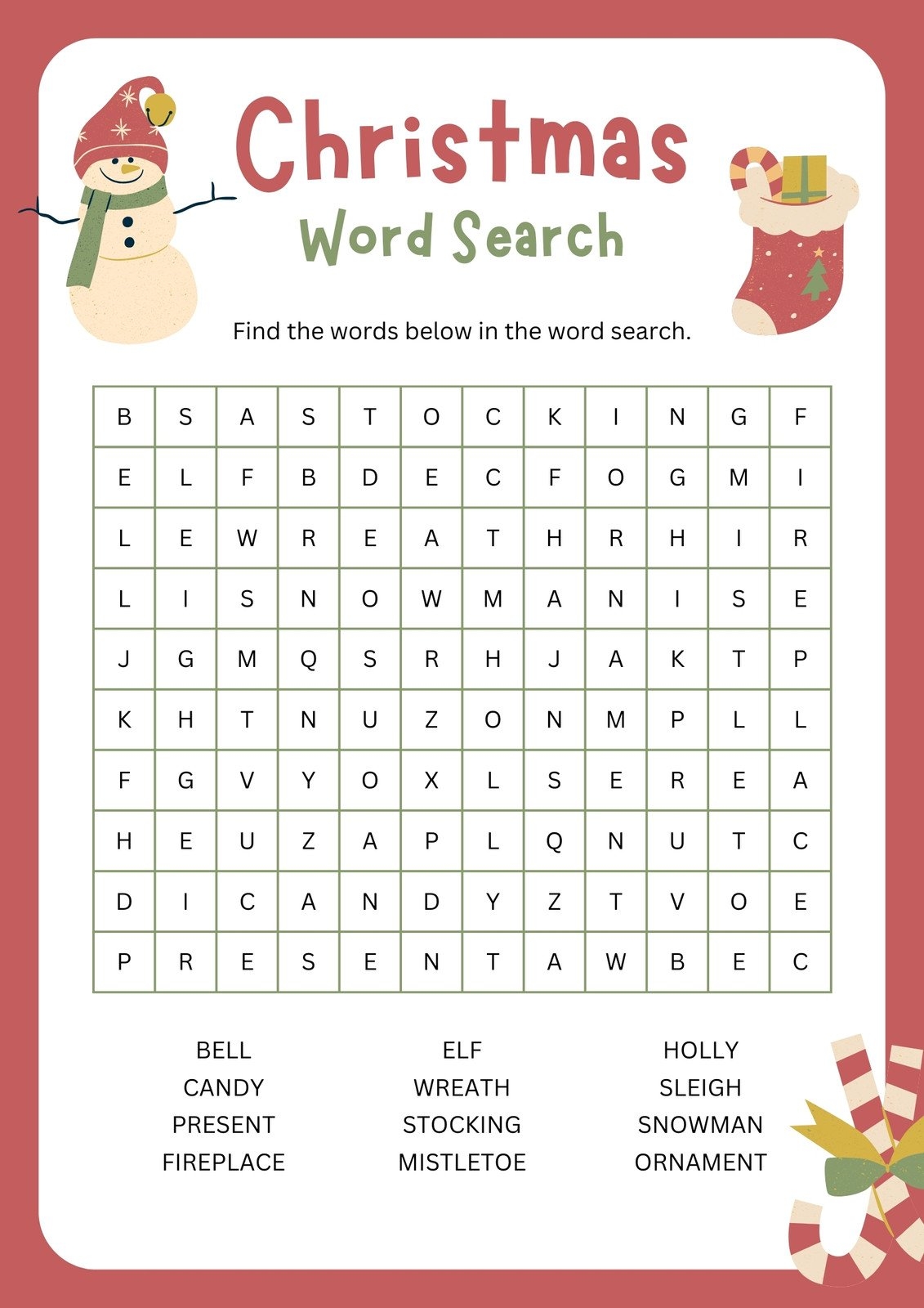 Page 4 Free Printable Word Search Worksheet Templates Canva