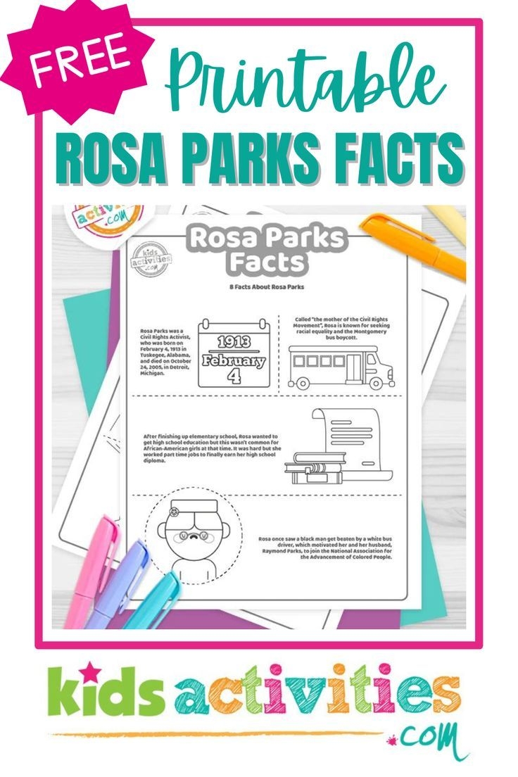 Printable Rosa Parks Facts