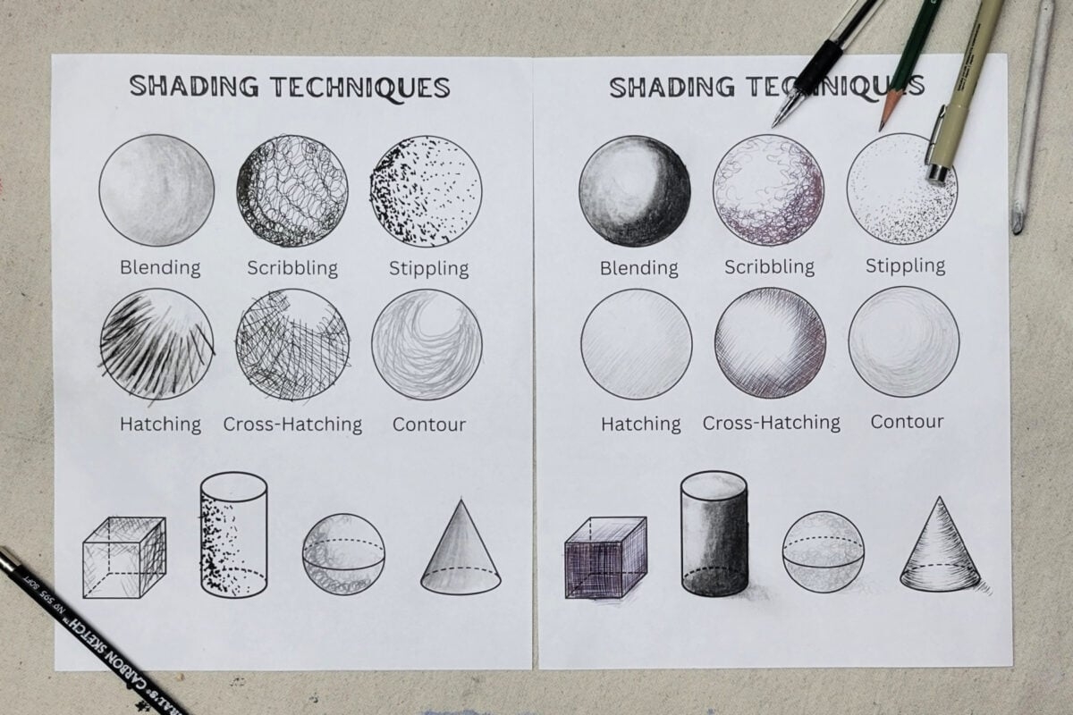 Shading Techniques Art Project For Older Kids Kids Activities Blog