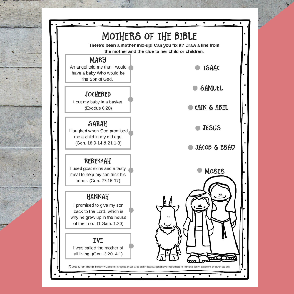 Types Of Free Printable Bible Activities For Kids On Sunday School Worksheets Library